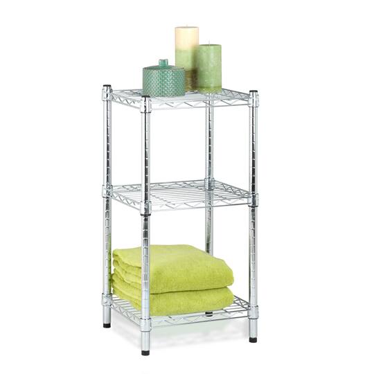 Tier Chrome Wire Shelving Tower, Wire Tower Shelving Unit